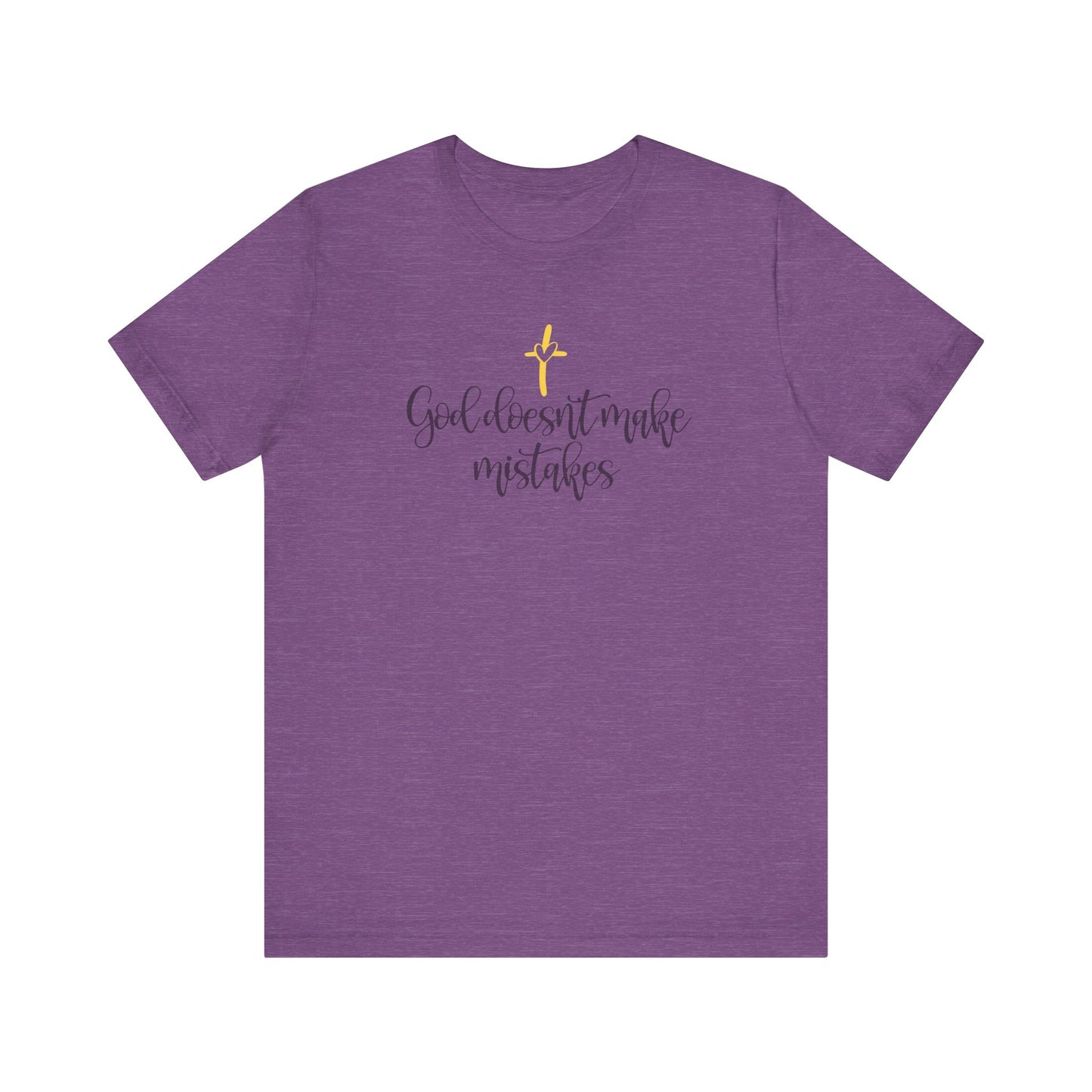 God Doesn't Make Mistakes T-Shirt, Christian T Shirt, Blessed Shirt, Religious Shirt, Good Vibes, Christ Jesus Shirt, Jesus Loves T-Shirt