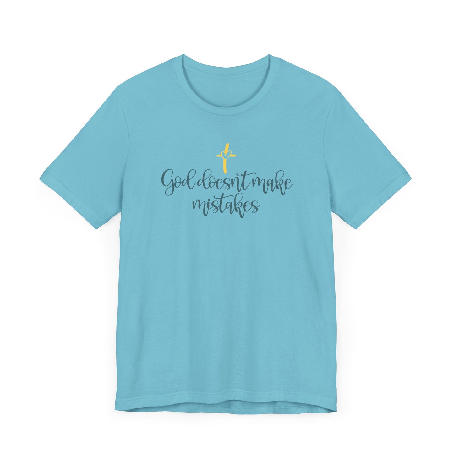 God Doesn't Make Mistakes T-Shirt, Christian T Shirt, Blessed Shirt, Religious Shirt, Good Vibes, Christ Jesus Shirt, Jesus Loves T-Shirt