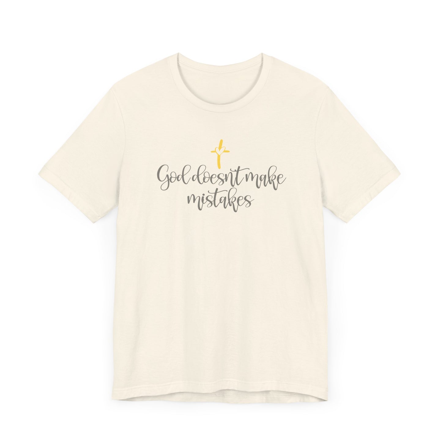 God Doesn't Make Mistakes T-Shirt, Christian T Shirt, Blessed Shirt, Religious Shirt, Good Vibes, Christ Jesus Shirt, Jesus Loves T-Shirt